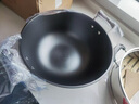 古釜双耳加深大容量铸铁锅无涂层生铁锅家用炒菜锅具电磁炉燃气灶通用 【锅+超级可视盖+竹底蒸笼】 32cm 实拍图