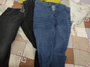 舻白牛仔裤男2022春秋款潮流帅气修身小脚九分裤男士弹力百搭休闲长裤 520款蓝+520款黑（两件装） 34 实拍图