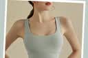 莫代尔运动内衣女高强度健身跑步防震瑜伽服一体美背心式文胸聚拢防下垂 百搭灰【升级全固定一体杯】 L 【推荐105-125斤】 实拍图