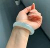 翠点尚翡翠玉手镯 白月光玉镯子正圈处理冰糯种女款玉手镯送女友送妈妈 内径52-53mm（附鉴定证书） 实拍图