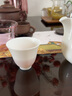 容山堂白瓷薄胎茶杯品茗杯主人杯茶碗闻香杯斗笠杯功夫茶具单杯盏 白瓷薄胎若纸品茗杯-斗笠杯 实拍图