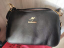 雪爱袋鼠（XUEAIDAISHU）女士水桶包女式单肩斜挎小包真皮软皮40岁50中老年60情人节礼物 黑色【礼盒+礼品袋+手包卡包】 实拍图