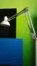 享域 长臂折叠LED落地灯调光色客厅卧室简约家居阅读护眼书房学习灯 红色+14W三色切换led 实拍图