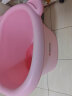 日康（rikang）浴桶 婴儿洗澡盆 儿童洗澡桶泡澡桶 游泳桶 赠浴凳粉色 X1001-2 实拍图