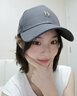 简时行帽子女韩版潮情侣百搭硬顶棒球帽四季通用户外休闲遮阳鸭舌帽 H-灰色 均码 实拍图