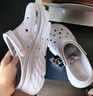 斯凯奇（Skechers）洞洞鞋夏季厚底沙滩凉鞋女外穿高级感包头踩屎感多巴胺泡泡鞋 薰衣草色/LAV 37 尺码偏大，建议选小一码 实拍图