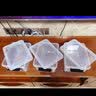 禧天龙收纳箱大号化妆品小件收纳盒证件整理盒文具零件玩具衣物整理箱 3个装 中号 透明白 23*17*10CM 实拍图
