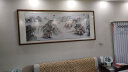 佳得雅新中式客厅装饰画沙发背景墙壁画字画山水画靠山图办公室风景挂画 八方来财A5 90*240cm宣纸锦绫+有机玻璃+胡桃色实木框（大气款） 实拍图