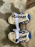 巴布豆（BOBDOG）男童凉鞋夏季新款包头儿童凉鞋中大童软底宝宝沙滩鞋子 米/深宝蓝 23码内长14.5cm 实拍图