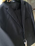 罗蒙 西服男士休闲西装男套装外套修身伴郎新郎结婚商务职业正装衣服 黑色双扣(上衣+裤子+衬衫+领带) 5XL /195【175-190斤】 实拍图