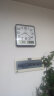 康巴丝（Compas）挂钟客厅 万年历温湿度时钟 简约石英钟表挂墙C2983 黑白 37cm 实拍图