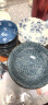 美浓烧（Mino Yaki）日式简约家用轻复古陶瓷圆盘鱼盘8.5英寸大盘早餐盘子 青花兰馨 实拍图