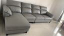 芝华仕（CHEERS）宜居布沙发现代简约科技布艺带妃位中大户型客厅家用芝华士6301 浅灰色生态云皮3.11m四人左脚位 年后发货（详询客服） 实拍图