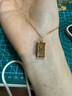 周大生黄金项链足金锁骨套链5G暴富小金砖吊坠生日礼物送女友 5.11g 实拍图