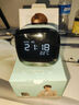 得力（deli）LCD电子闹钟学生多功能声控亮屏感应夜灯宿舍床头钟 【琥珀绿】多功能萌宠电子钟 实拍图