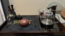淘慕新中式移动茶桌家用小茶台客厅实木茶车阳台茶几烧水壶一体茶水柜 实木63长窗花塑藤门+防烫煮茶壶 实拍图
