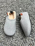 宝人包跟棉拖鞋女士冬季新品情侣室内居家加绒软底月子鞋防滑保暖 浅灰【女款】 35-36 实拍图
