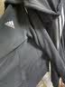 adidas休闲舒适三条纹毛圈布连帽夹克外套女装秋季阿迪达斯轻运动   黑色/白   XL 实拍图