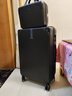 袋鼠（KANGAROO）行李箱男大容量32女学生高颜值旅行箱轻音万向轮拉杆箱结实皮箱 炫酷黑【升级子母款】 26英寸 【中长途游-8-12天出行】 实拍图