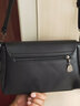 游子吟2025新款女士斜挎小包包单肩女包中老年妈妈包包软皮质感牛皮纹 黑色 实拍图