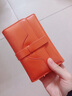 班亚奴（banyanu）2025新款韩版女士钱包女短款简约复古油蜡牛皮搭扣小零钱夹 橙色-防盗刷 实拍图