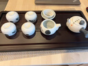 瓷牌茗茶具（cipaiming teaset）重竹茶盘功夫茶具家用现代沥水一体式茶台托盘 中流水平板胡桃重竹蓄排盘（50） 实拍图