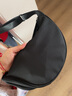 叕二叕  尼龙斜挎包包女新潮饺子包轻便防水小挎包腋下包简约单肩帆布包 黑色 实拍图