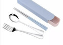 巧居巧具便携式餐具创意学生旅行户外便携勺子叉子筷子3件套装 实拍图