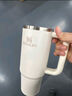 STANLEY巨无霸吸管杯保温保冷大容量杯子车载家居办公礼品伴手礼男女礼物 【热销Top2】米白色-887ml 实拍图