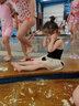 梵迪拉（F.DYRAA）儿童泳衣女童连体公主裙可爱女孩泡温泉幼儿宝宝游泳32643黑色L 实拍图