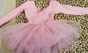 艾舞戈儿童舞蹈服女童练功服秋季可爱蓬蓬纱裙公主芭蕾舞裙幼儿演出服装 【亮片蝴蝶-四层纱】藕粉-长袖 120 实拍图