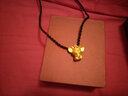 仙缘黄金吊坠女鼠足金项链金鼠吊坠女款十二生肖老鼠吊坠宝宝款999 B款奶瓶鼠约2.05克配银链 实拍图
