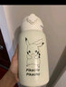 杯具熊儿童保温杯毛绒系列幼儿园宝宝杯子小学生 儿童保温杯-皮卡丘黑白  630ml 实拍图
