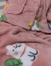 芬腾 儿童睡衣秋冬女童装长袖开衫可爱动物印花休闲家居服套装 粉红 120 实拍图