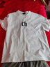 CHINISM  CH赤尘美式凉感速干短袖t恤男士夏季潮流宽松休闲五分袖上衣 白色 XL 实拍图