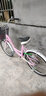 凤凰（Phoenix） 自行车女男式大中小学生青少年普通勤城市复古轻便代步复古单车 22寸花语【核心省力轴承】雏菊 实拍图