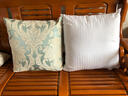 思篇欧式奢华提花沙发抱枕加厚布艺客厅靠垫套大号床头靠背办公室腰枕 米色欧花(雪尼尔提花) 50*50cm抱枕套+枕芯 实拍图