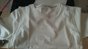 诗兰伦萨（SHILANLUNSA）纯棉t恤女韩版宽松百搭圆领学生短袖T恤纯棉显瘦上衣打底衫女夏季 纯白色 S 【建议：80-95斤】 实拍图