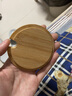 派品龙 通用盖子玻璃瓶马克杯木质杯盖圆形水杯配件万能杯子配竹盖子 6号 有勺孔  内径7.6cm  外径8.8cm 实拍图