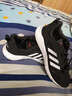 阿迪达斯（adidas）男鞋子2025秋冬季新款网面透气跑步鞋耐磨休闲鞋软底缓震运动鞋  黑色/白 网面透气 建议拍大半码 42 (260mm) 实拍图