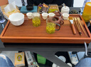 神雕（SHEN DIAO）整块实木茶盘花梨木茶盘单层排水小号茶台家用茶盘原木茶盘茶托盘 刚果花梨木-云逸65x32 实拍图