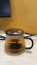 忆壶茶（YIHUTEA） 茶杯玻璃杯茶水分离泡茶杯 带过滤花茶杯 家用耐热装开水杯子 【竖纹加厚】楠初杯400ML 实拍图