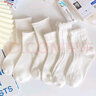 伦洛弗白色袜子女日系可爱JK长袜花边棉袜ins潮春秋中筒袜女夏季薄款 实拍图