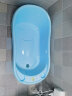 迪士尼（Disney）婴儿洗澡盆宝宝浴盆可坐躺0-6-8-14岁大号超大加长加厚幼儿童浴盘 蓝盆单只(不送礼品) 晒单实拍图