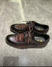 德赛（Desai）手抓纹男士商务休闲皮鞋男真皮擦色正装手工软底男鞋 棕色 39  实拍图