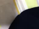 恒源祥100%纯羊毛男士V领薄款修身针织衫毛衣15001002 藏青 165/84A  实拍图