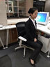 桑影（SANRDYON）职业装女装套装长袖工作服西服外套女士工装面试正装小西装女 黑色西装单件 L（建议101-110斤） 实拍图