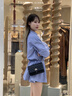 梦特娇（MONTAGUT）2025新款牛皮包包女包时尚小香风单肩包女菱格斜挎包母亲节礼物 R7512024011黑色小号 实拍图