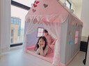 哎呦宝贝 儿童帐篷室内游戏屋家用宝宝男孩女孩公主城堡小房子玩具屋礼物 实木-柠檬黄小屋+地垫+凉席+球灯 实拍图