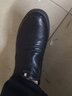 蜘蛛王 棉鞋男冬季保暖加绒靴子中老年爸爸皮鞋男 280603 黑色 41  实拍图